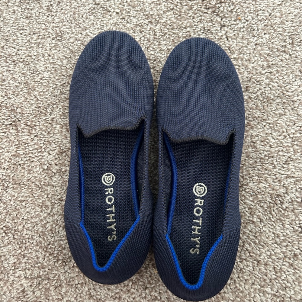 Rothy's kids Deep Blue Loafers